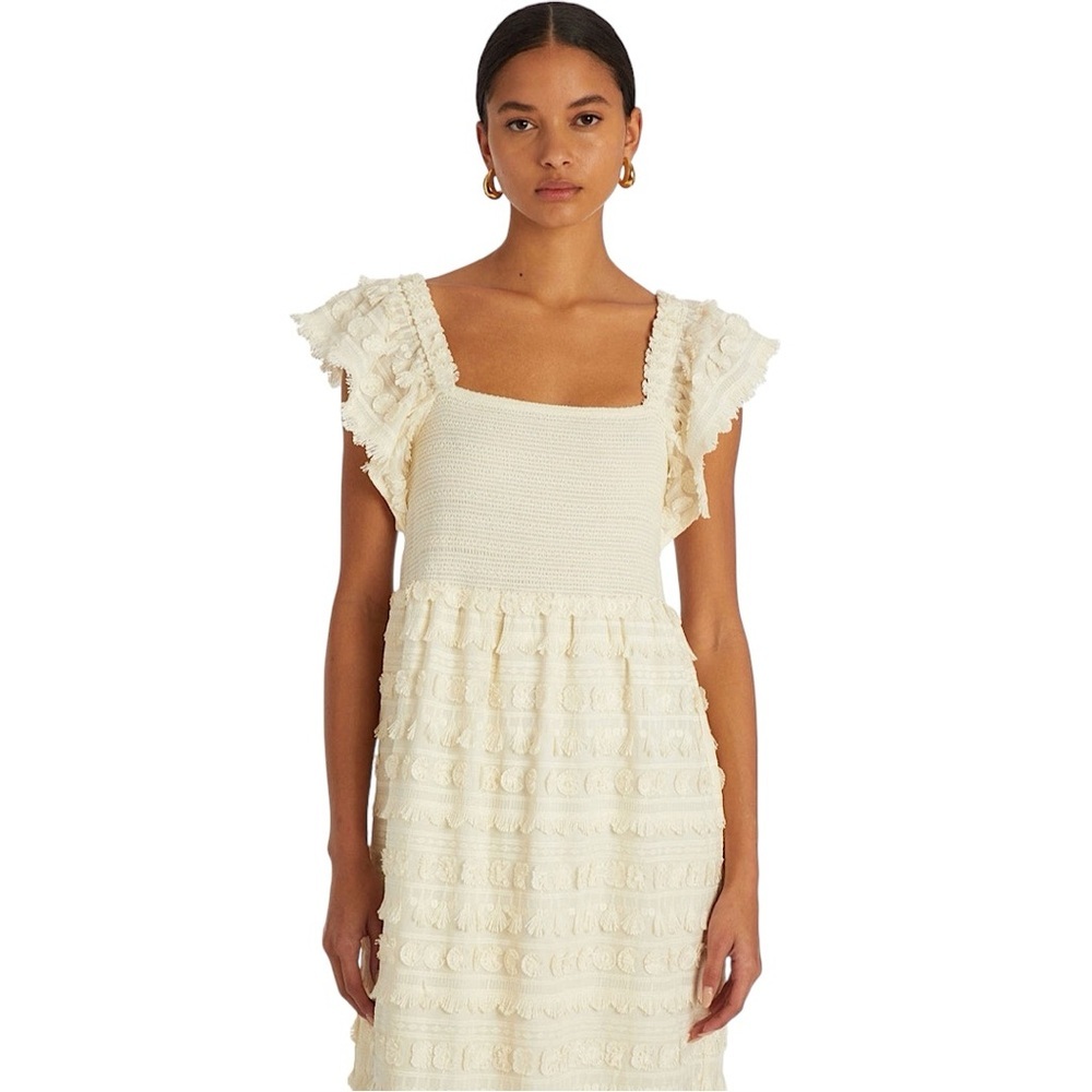 MARIE OLIVER Kora Smocked Pique Maxi Dress - Picture 3 of 15